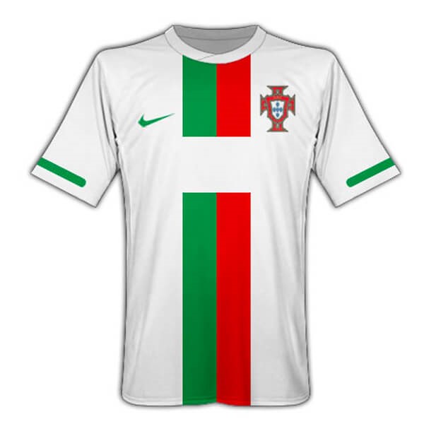 Tailandia Camiseta Portugal 2nd Retro 2010 Blanco